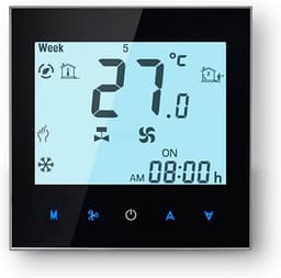 Programmeerbare WiFi Thermostaat met Touchscreen voor Verwarming & Airconditioning - Spraakbediening — thumbnail 1