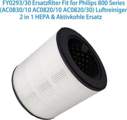 Geschikt voor de FY0293/30 vervangingsfiltercartridge, compatibel met Philips 800-serie AC0830/10, AC0820/10, AC0820/30, AC0819/10 luchtreinigers, 3-in-1 HEPA- en actieve koolfiltercartridge AC0830. — thumbnail 3