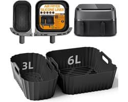 Ninja AF400EU AF500EU AF451EU DZ401 Siliconen Accessoire Heteluchtfriteuse voor Ninja Foodi Max met dubbele zone 9,5 L-10,4 L, Siliconen Opbergmat voor Heteluchtfriteuse