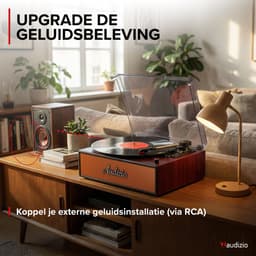 Retro platenspeler - Audizio Reno - Bluetooth platenspeler - LP speler met auto-stop - Koper — thumbnail 3