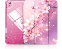 Doorzichtige Glitter Stootvaste Hoes voor iPad 11e/10e Generatie - Transparante Beschermhoes