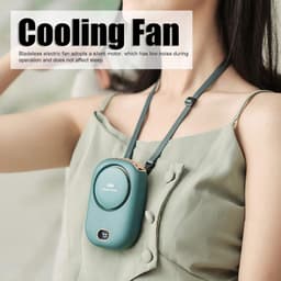 Draagbare Mini Handventilator met 3 Snelheden - USB Oplaadbare Ventilator voor Thuis, Camping en Reizen — thumbnail 1