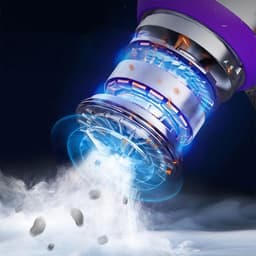 OKWISH Auto Stofzuiger met Blaasfunctie - Draadloze Handstofzuiger met 19000Pa en 3 Snelheden - Zilverviolet — thumbnail 2