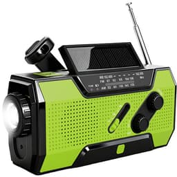 Brixy Noodradio - Radio Met Accu Batterij Voor Noodsituaties - 5000 MAH - Opwindbaar - Solar - Zaklamp - Powerbank - Groen — thumbnail 1