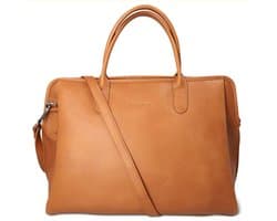 Highlands Leather Lomond Work Bag – Premium Leren Werktas – Handgemaakt & Duurzaam – Professioneel, Ruim & Tijdloos – Geschikt voor 16 inch Laptop – 39x31x13 cm – Cognac