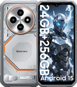 Blackview FORT 2 - AI Robuuste Smartphone - 24 GB RAM - 256 GB ROM - 6,56 inch MTK G81 - Robuuste telefoon - Android 15 - GPS IP69K OTG NFC Gemini AI - WIT — thumbnail 1