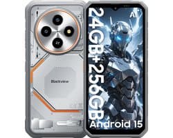 Blackview FORT 2 - AI Robuuste Smartphone - 24 GB RAM - 256 GB ROM - 6,56 inch MTK G81 - Robuuste telefoon - Android 15 - GPS IP69K OTG NFC Gemini AI - WIT