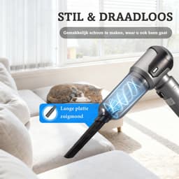 Fokelyi Kruimeldief Snoerloos-Handstofzuiger-16000 Pa zuigkracht-9 Opzetstukken-Air Duster-100W-Kruimelzuiger-Zuigen & Blazen-Valentijn cadeau — thumbnail 5
