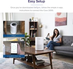 Levoit Core 200s Smart True HEPA Air Purifier - Luchtreiniger — thumbnail 10