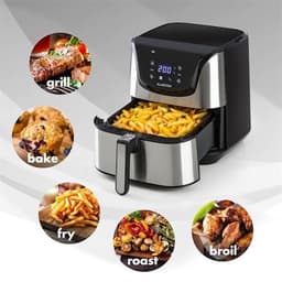 AeroVital Deluxe heteluchtfriteuse 1700 watt 5,4 liter edelstaal — thumbnail 4
