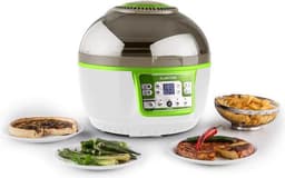 VitAir Turbo hetelucht friteuse groen-wit 1400w grillen bakken 9l — thumbnail 6