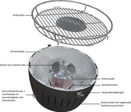 LotusGrill XL Tafelbarbecue - Ø435 mm - Oranje — thumbnail 3