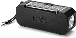 Denver Noodradio - Bluetooth Speaker - Solar Powerbank - 80W - FM Radio - Zaklamp - USB - BTG158 - Zwart — thumbnail 5