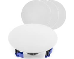 Plafond speaker (4x) geluidsinstallatie - Power Dynamics NCBT604 - 120W - 6.5'' - Wit