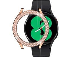 Hard Plastic Bumper Hoesje Roze Goud Geschikt voor Samsung Galaxy Watch 5 40MM