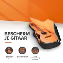 Gitaartas - Gitaarhoes - Gitaarzak - Beschermhoes gitaar -  Guitar bag - Gigbag - Gitaar accessoires - Gitaartas akoestische gitaar - Klassieke gitaar - Spaanse gitaar - Gitaarhoezen — thumbnail 4