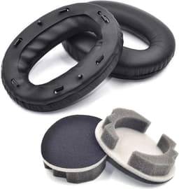 Oorkussens Geschikt Voor Sony WH1000XM2 & MDR-1000X - 2 Stuks - Vervangende Koptelefoon Earpads - Zacht Schuim - Eiwitleer - Zwart — thumbnail 2