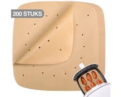 200 Stuks Bakpapier voor AirFryer XXL (23cm) – AirFryer Accesoires – AirFryer Bakpapier XXL – AirFryer Bakpapier XL – AirFryer Wegwerp Bakjes - AirFryer Bakpapier 100 Stuks – Heteluchtfriteuse