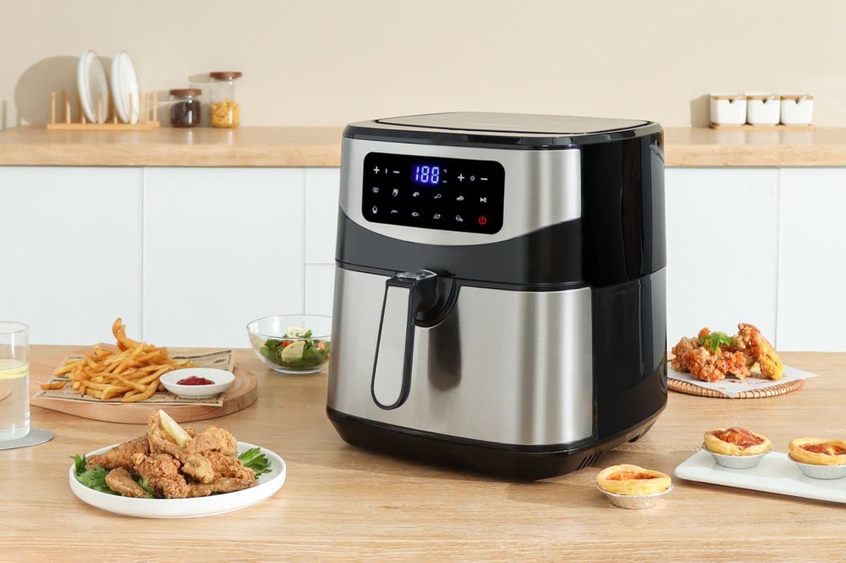 Swiss Pro+ - Airfryer 10L XXXL - Zwart - SP-AF10L - Intelligente Heteluchtfriteuse Digitaal- 10L - XXXL - New Model 2026 - Touchscreen - TURBO Opwarmen - Piano Black - zwart - 10 liter — afbeelding 1