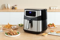 Swiss Pro+ - Airfryer 10L XXXL - Zwart - SP-AF10L - Intelligente Heteluchtfriteuse Digitaal- 10L - XXXL - New Model 2026 - Touchscreen - TURBO Opwarmen - Piano Black - zwart - 10 liter — thumbnail 1