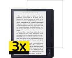 Screenprotector - Geschikt voor Kobo Sage - 3 Stuks - Extra Sterk - Beschermglas - Gehard Glas - Tempered Glass - Screen Protector