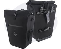 Voltano Luxe E-bike Fietstas 28L – Zwart – Pakaftas Met Laptop vak – 100% Waterdicht - Met Schouderband - Extra E-bike Beugels