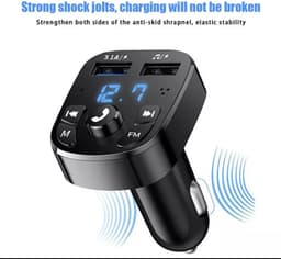 Draadloze FM Transmitter & auto lader - USB Oplader - Sigaretten Aansteker-Bluetooth Carkit - Handsfree Bellen — thumbnail 2