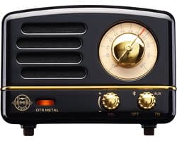 MUZEN OTR Metal - Draagbare FM-radio Bluetooth luidspreker - Zwart
