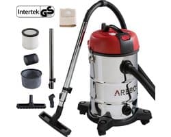 AREBOS Stofzuiger 1800W - Stofzuiger Zonder Zak - Stofzuiger met Zak - Vacuum Cleaner - Alleszuiger - Stof- en waterzuigers 30L