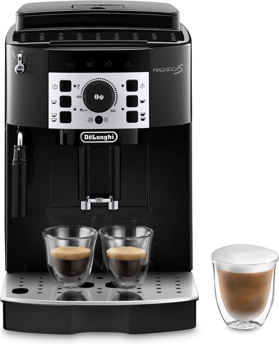 De’Longhi Magnifica S - volautomatische espressomachine met handmatige melkopschuimer en uitneembare zetgroep - Zwart - ECAM20.110.B — afbeelding 1