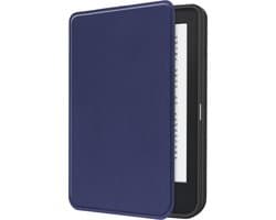 Hoes Geschikt voor Kobo Clara 2E - E-reader Hoesje Bescherm Hoesje Case Sleep Cover - Hoes Geschikt voor Kobo Clara 2E Hoesje - Donkerblauw