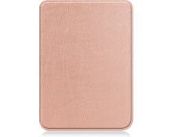 Hoesje Geschikt voor Kobo Clara 2E Hoes Book Case - eReader Hoes Geschikt voor Kobo Clara 2E Hoesje Book Cover - Rosé Goud