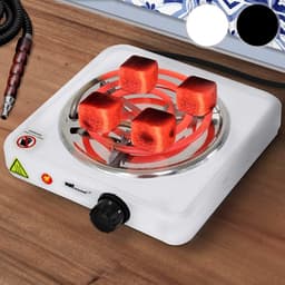 Broil-Master - Elektrische Kolenaansteker - 1000W Vermogen - Regelbare Temperatuur - Verwarmingsplaat - Verwarmingsspiraal - Grillaansteker - Warmhoudplaat - Brander - Wit — thumbnail 3