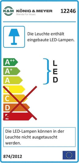 Konig & Meyer Lessenaar lamp 'Double 4 LED FlexLight' 12246 — thumbnail 2