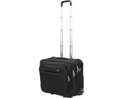 Cocoono Drive - laptoptas op wielen - laptoptrolley - 46 cm - zwart - 17.3" laptop