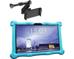 AngelTech OnderwegPakket XL – Kindertablet XL Blauw + Tablethouder - Kindertablet Vanaf 3 Jaar – Kinder Tablet – Kids Tablet - Tablet voor Kinderen