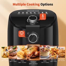 Aigostar Airfryer - Heteluchtfriteuse 4 liter - 1500W Zwart — thumbnail 4