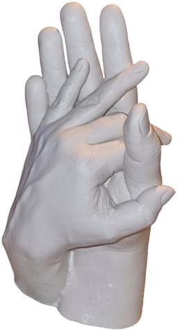Handen,beeld,Handafdruk,Gips,afdruk,GipsHanden,Hand,3D,Compleet,Pakket bestaat uit 150 gram Casting Mix Poeder & 350 gram Gips | Bodycasting | Extensso® | Gipsafdruk | Alginaat | Een herinnering | Hobby Pakket | Bodycasting | Handbeeld — thumbnail 3