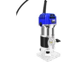 Palm Router Trimmer Tavien - Houtbewerking Handrouter met Trimmerbasis - Compacte Handheld Wood Router Power Tool