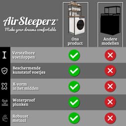 Wasmachine Kast - Droger Ombouw Meubel - Walnoot Houtkleur met Zwart Metaal - 3 Etages - 50x68x155 cm — thumbnail 4