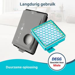 DEGG - Filterset geschikt voor Miele Boost CX1 stofzuigers - Vervangt SF-HY 60 & CX-FSF - HEPA & Fijnstoffilter - ideaal voor allergieën — thumbnail 2