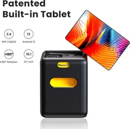 Ikarao Karaoke set voor Volwassenen - Break X2 - 2 Draadloze Microfoons - 600W - Gratis Karaoke App 6 maanden - HD scherm - Zwart — thumbnail 4