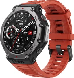 Amazfit T-Rex 3 Lava 3,81 cm (1,5") AMOLED 48,5 mm digitaal 480 x 480 pixels touchscreen zwart, roestvrij staal — thumbnail 2