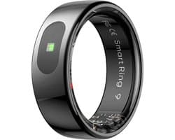 WizBay Premium Select® Smart Ring Dark Grey - Maat 10 - Smart Ring met Hartslag, Slaap, Zuurstof - Multi Sport Modi