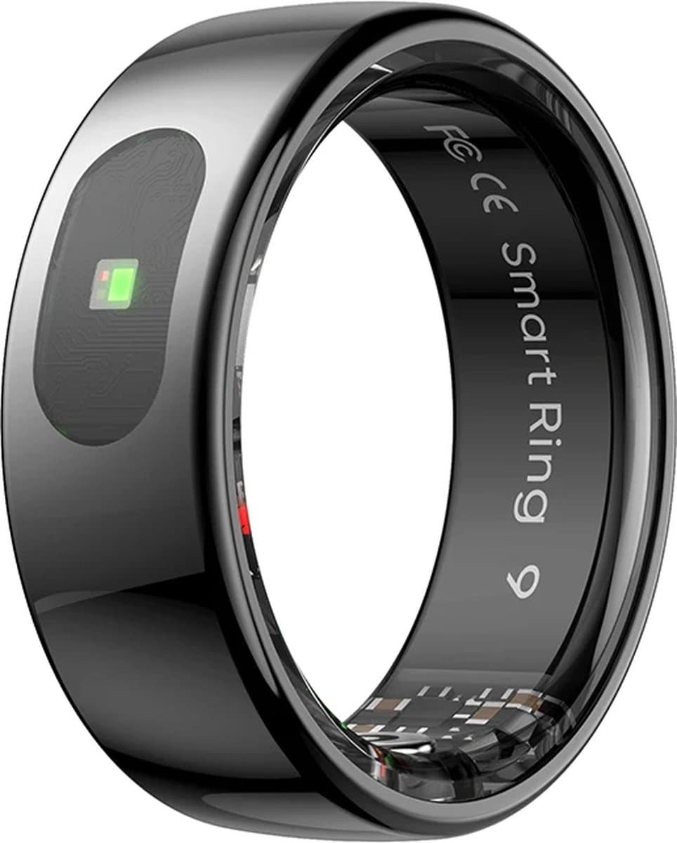 WizBay Premium Select® Smart Ring Dark Grey - Maat 10 - Smart Ring met Hartslag, Slaap, Zuurstof - Multi Sport Modi — afbeelding 1