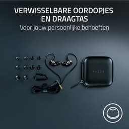 Razer Moray - Ergonomische In-Ear Oordopjes - Streaming Oortjes - Passieve Ruisonderdrukking - Zwart — thumbnail 4