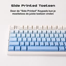 EPOMAKER x AULA F75 - Blauw - Side Printed - Mechanisch Draadloos Toetsenbord - RGB - 75% - QWERTY - Gaming Keyboard - LEOBOG Reaper Switch — thumbnail 3