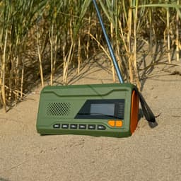 Noodradio - Solar - Opwindbaar - Handslinger - Powerbank - Zonne-energie - Zaklamp - Opwindbare Radio - Noodpakket — thumbnail 5
