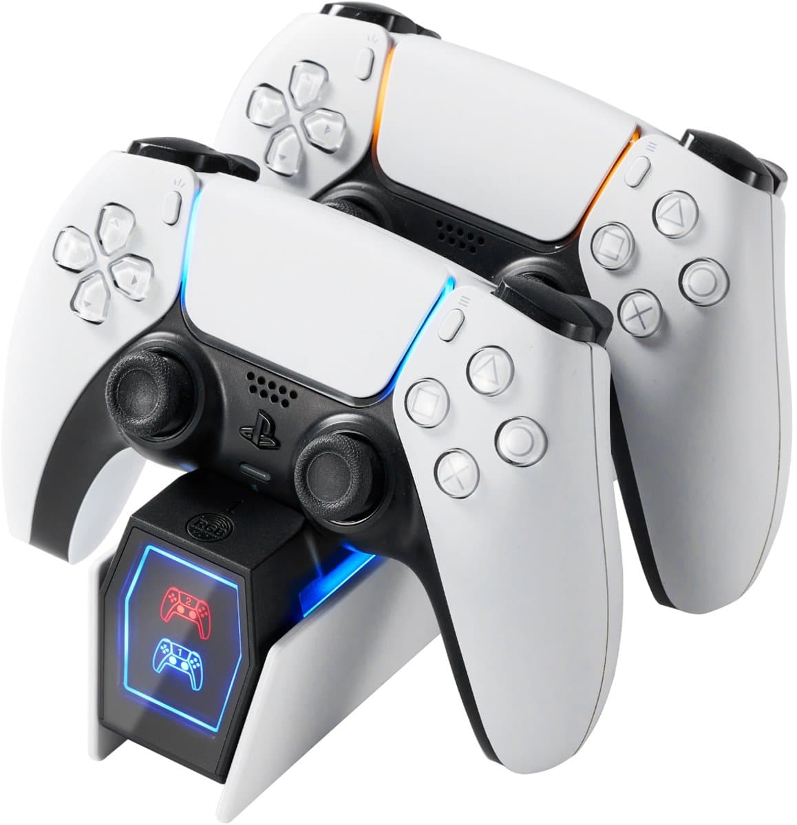 YONO Oplaadstation geschikt voor Playstation PS5 DualSense Controller - Dual Oplader - Charging Dock - Accessoires - Wit — afbeelding 1