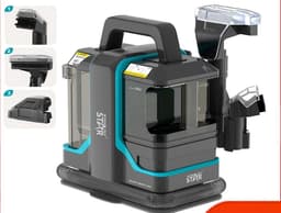 Hennova Tapijtreiniger - Vlekkenreiniger - Meubelreiniger - 240V - Krachtige zuigkracht 11000 PA - Compact en multifunctioneel - 450W - Zwart - 31 x 17 x 35 cm — thumbnail 5